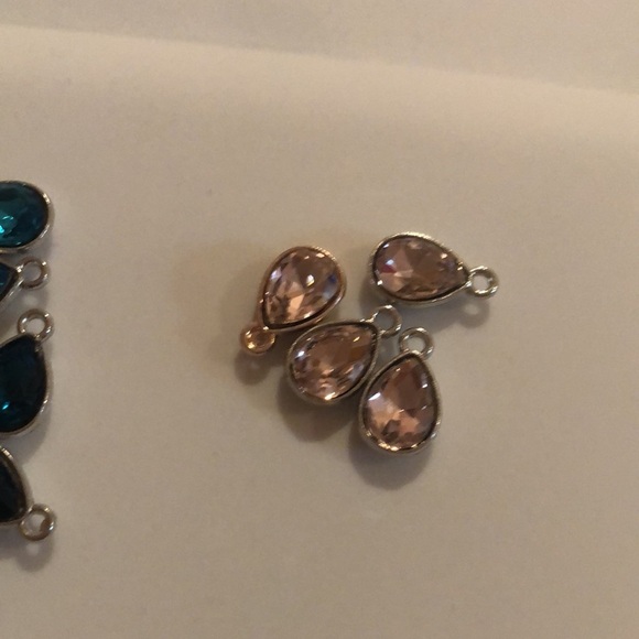 1pc NEW Faceted Stone Bezel Teardrop Multi Oval DIY Fashion Jewelry Pendants - Picture 11 of 16